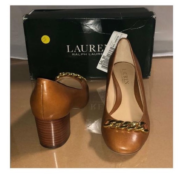 Ralph Lauren Chain Block Heel 8 - Picture 4 of 7